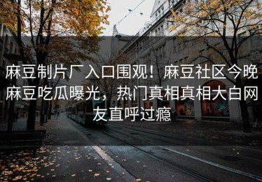 麻豆制片厂入口围观！麻豆社区今晚麻豆吃瓜曝光，热门真相真相大白网友直呼过瘾