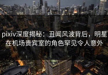 pixiv深度揭秘：丑闻风波背后，明星在机场贵宾室的角色罕见令人意外