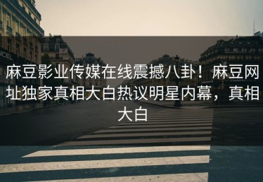 麻豆影业传媒在线震撼八卦！麻豆网址独家真相大白热议明星内幕，真相大白