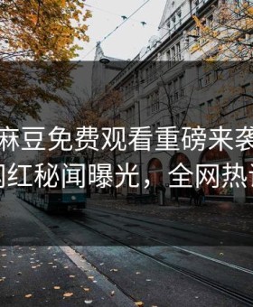 热搜网麻豆免费观看重磅来袭！实时惊人网红秘闻曝光，全网热议不断