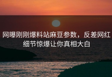 网曝刚刚爆料站麻豆参数，反差网红细节惊爆让你真相大白
